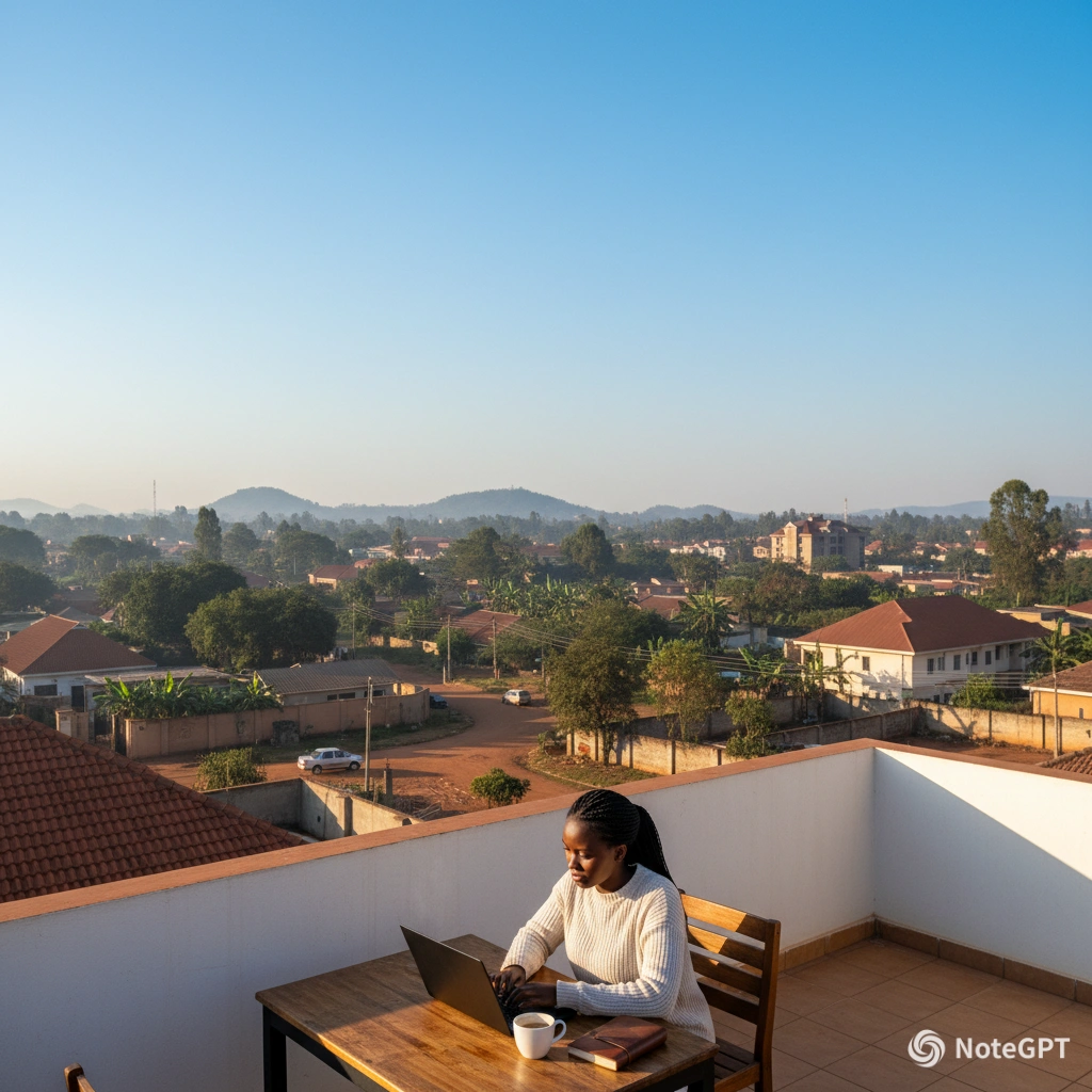 Rainy afternoon over Muyenga hills